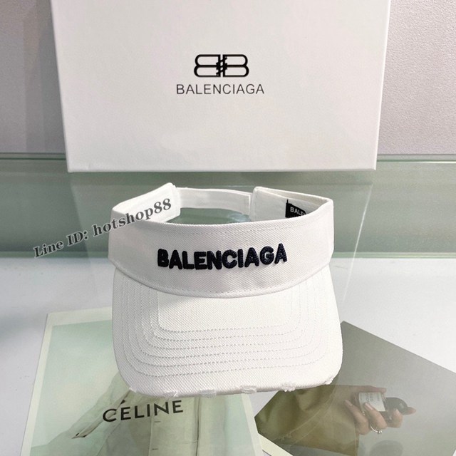 Balenciaga專櫃新款夏季空頂帽 巴黎世家跑步遮陽防曬空頂帽 mmyj3197